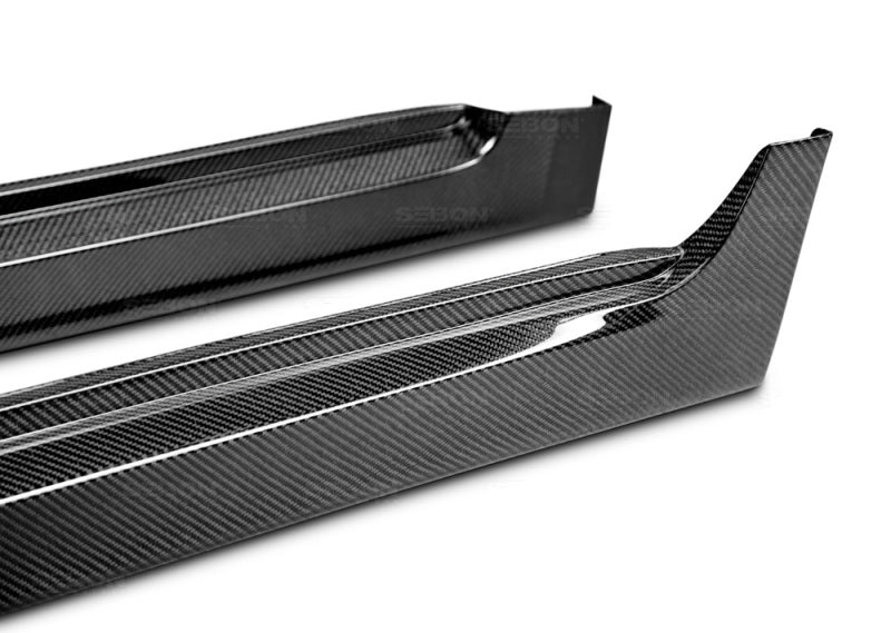 Seibon OEM-style carbon fiber side skirts for 2008-2014 Subaru STi / 2011-2014 WRX -SS0809SBIMPSTI-OE