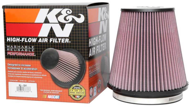 K&N Universal Clamp-On Air Filter 6in FLG / 7-1/2in B / 5in T / 7-1/2in H K&N Engineering