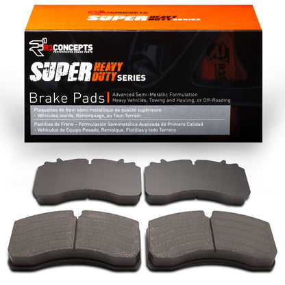 R1 Front & Rear Super Heavy Duty Brake Pads 2005-2025 Freightliner/Wabco - 2214-1777-00