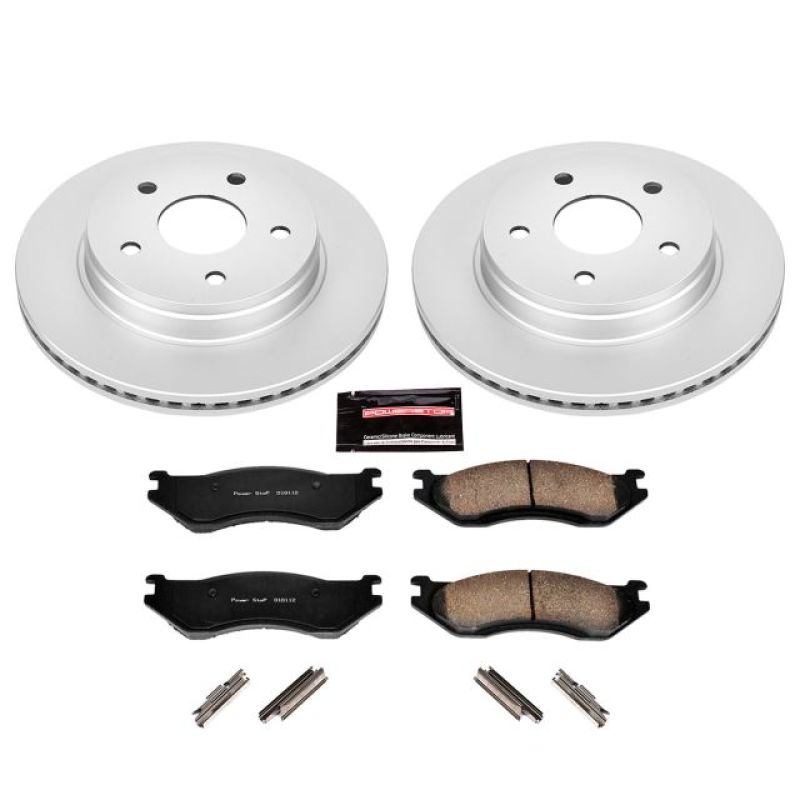 Power Stop 03-05 Dodge Ram 1500 Front Z17 Evolution Geomet Coated Brake Kit PowerStop