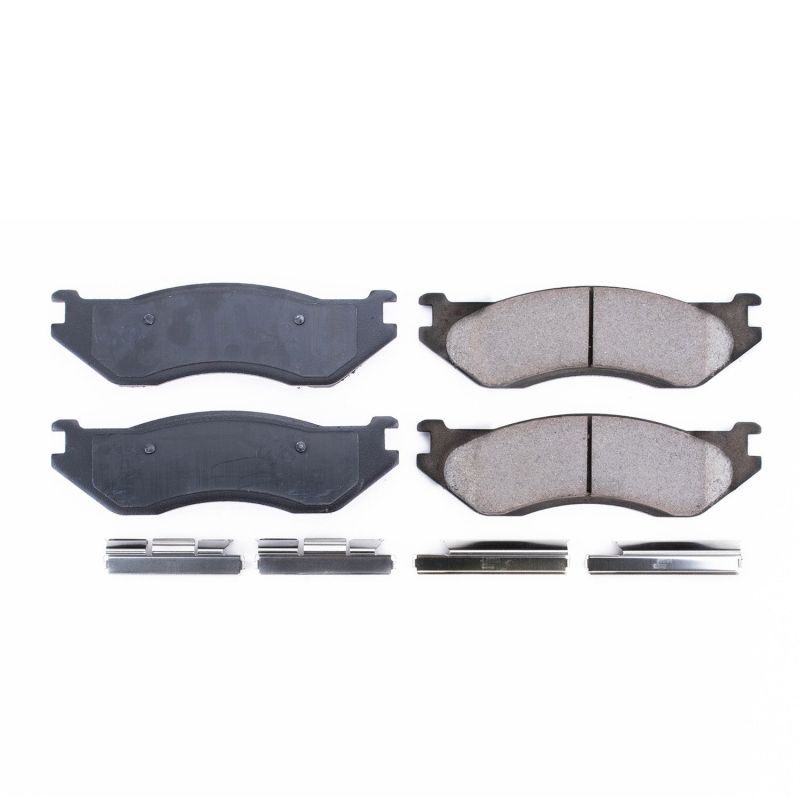 Power Stop 1998 Dodge B1500 Front Z17 Evolution Ceramic Brake Pads w/Hardware PowerStop