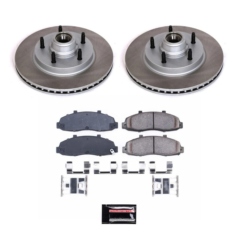 Power Stop 2004 Ford F-150 Heritage Front Semi-Coated Rotor Kit PowerStop