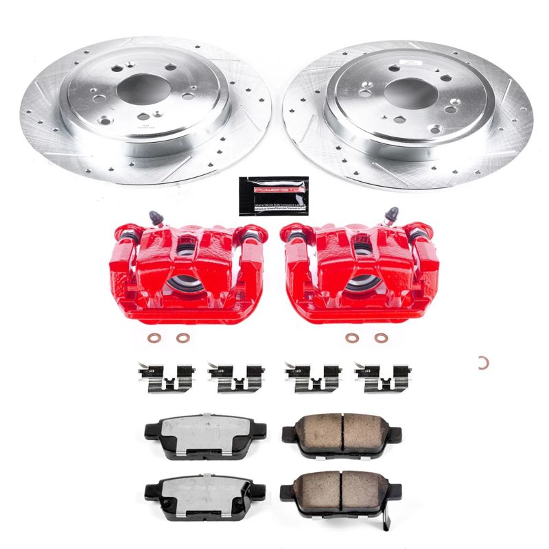 Power Stop 14-06 Honda Ridgeline Rear Z36 Truck & Tow Brake Kit w/Calipers PowerStop