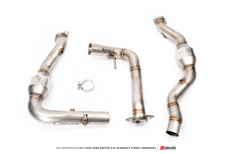 AMS Performance 17-20 Ford Raptor 3.5L Ecoboost Street Downpipes AMS
