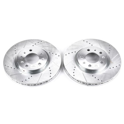 Power Stop 06-09 Pontiac Solstice Front Evolution Drilled & Slotted Rotors - Pair PowerStop