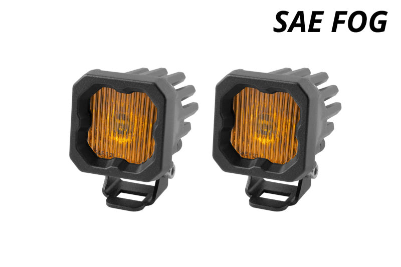 Diode Dynamics Stage Series C1 LED Pod - Yellow SAE Fog Standard ABL (Pair) Diode Dynamics
