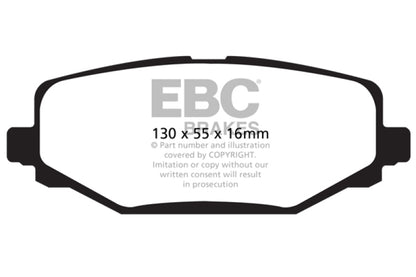 EBC Ultimax2 Rear Brake Pads - UD1596 EBC