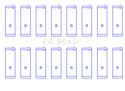 King Engine Bearings Ford 260Ci 289Ci 302 5.0L Windsor (Size STDX) Connecting Rod Bearing Set