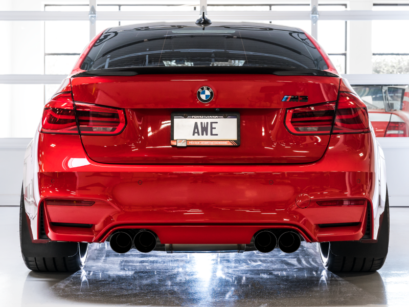 AWE Tuning BMW F8X M3/M4 SwitchPath Catback Exhaust - Diamond Black Tips AWE Tuning