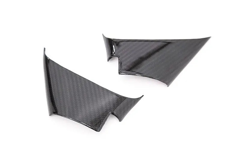 OLM LE Dry Carbon Fiber Lower Mirror Mount Cover - 2015-2021 Subaru WRX / STI / 2015-2017 Crosstrek