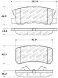 StopTech Street Disc Brake Pads - 305.08680