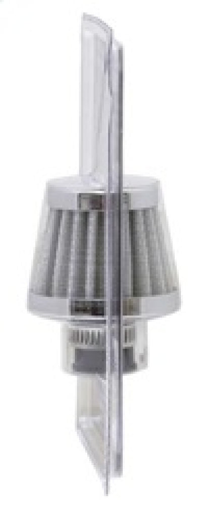 K&N 2in Base OD x .375in Flange ID x 1.75in H Rubber Base Crankcase Vent Filter - White K&N Engineering