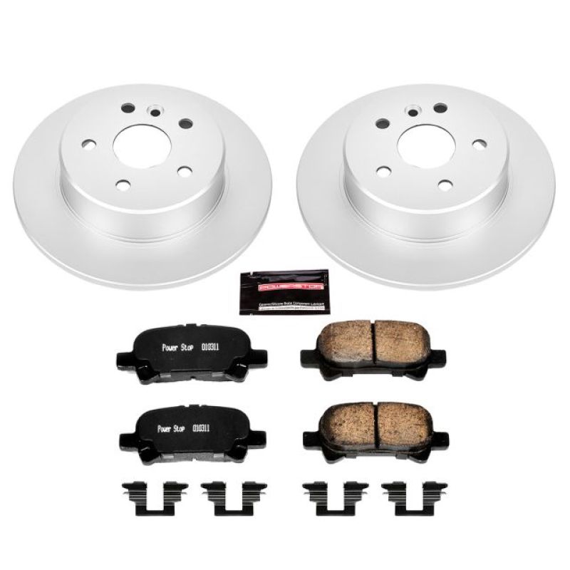 Power Stop 00-04 Toyota Avalon Rear Z17 Evolution Geomet Coated Brake Kit PowerStop