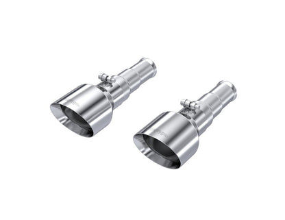 MBRP 19-24 Ram 1500 5.7L Hemi 3in Inlet 5in OD Dual Wall Angle Cut T304 SS Exhaust Tips - Pairs MBRP