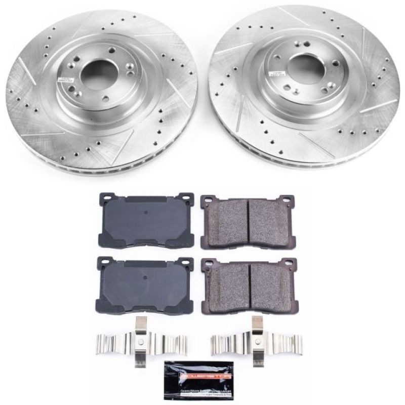 Power Stop 12-16 Hyundai Equus Front Z23 Evolution Sport Brake Kit PowerStop
