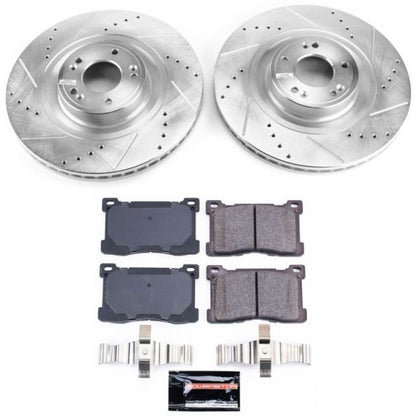 Power Stop 12-16 Hyundai Equus Front Z23 Evolution Sport Brake Kit PowerStop