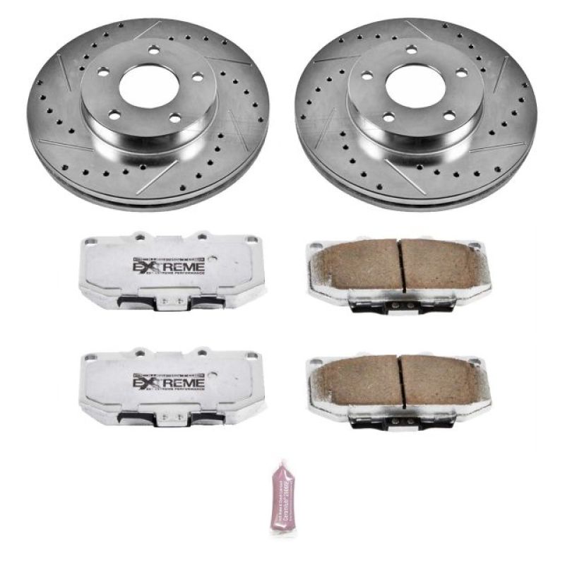 Power Stop 89-90 Nissan 300ZX Front Z26 Street Warrior Brake Kit PowerStop