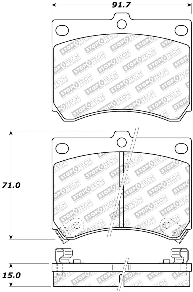 StopTech Street Disc Brake Pads - 305.04730 Stoptech