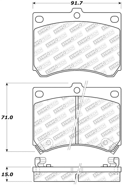 StopTech Street Disc Brake Pads - 305.04730 Stoptech