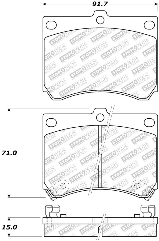 StopTech Street Disc Brake Pads - 305.04730