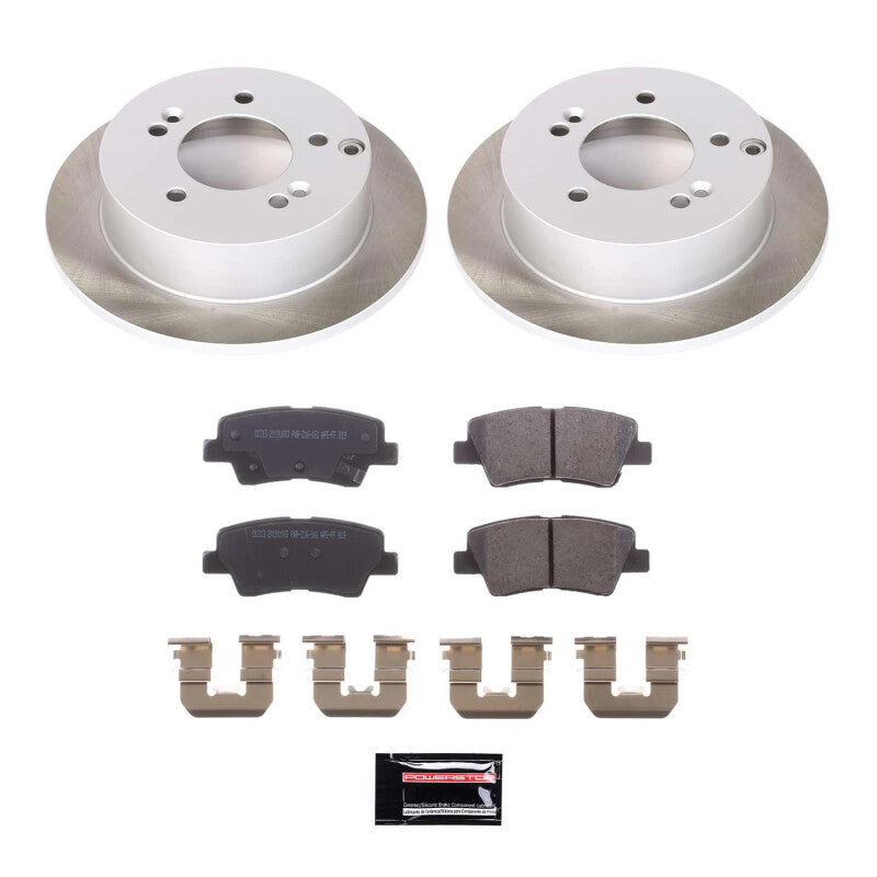 Power Stop 09-10 Hyundai Sonata Rear Semi-Coated Rotor Kit PowerStop