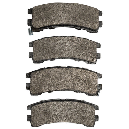R1 Rear Ceramic Brake Pads 1988-1995 Nissan Pathfinder - 2310-0401-00