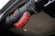 Load image into Gallery viewer, Fishbone Offroad Paracord Grab Handles w/Three Straps Red