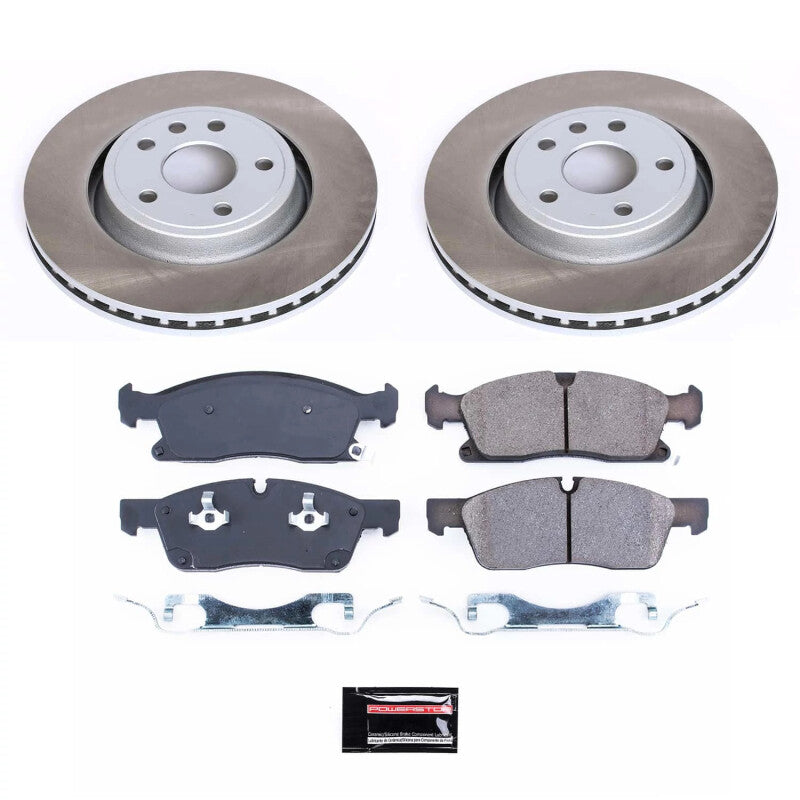 Power Stop 11-12 Jeep Grand Cherokee Front Semi-Coated Rotor Kit PowerStop