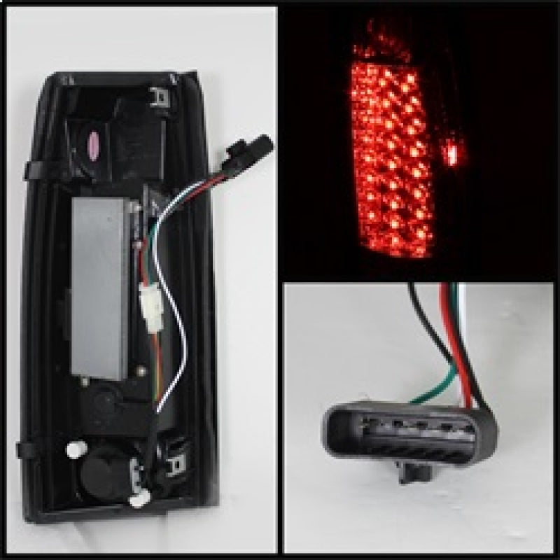 Spyder Chevy C/K Series 1500 88-98/Blazer 92-94 LED Tail Lights Red Clear ALT-YD-CCK88-LED-RC