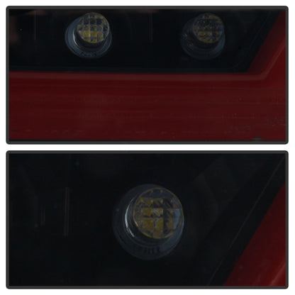 Spyder 15-16 Ford Mustang LED Reverse Lights - Black Smoke w/ Red Bar (ALT-YD-FM15RED-REV-BSM) SPYDER