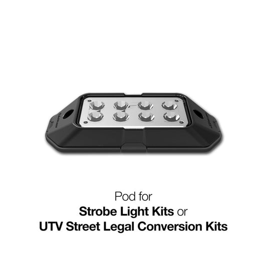XKGlow 1pc Plug n Play Strobe Pod Light Series - White - Part XK052001-P-W