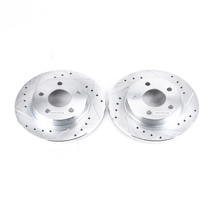 Power Stop 93-05 Ford Taurus Rear Evolution Drilled & Slotted Rotors - Pair PowerStop