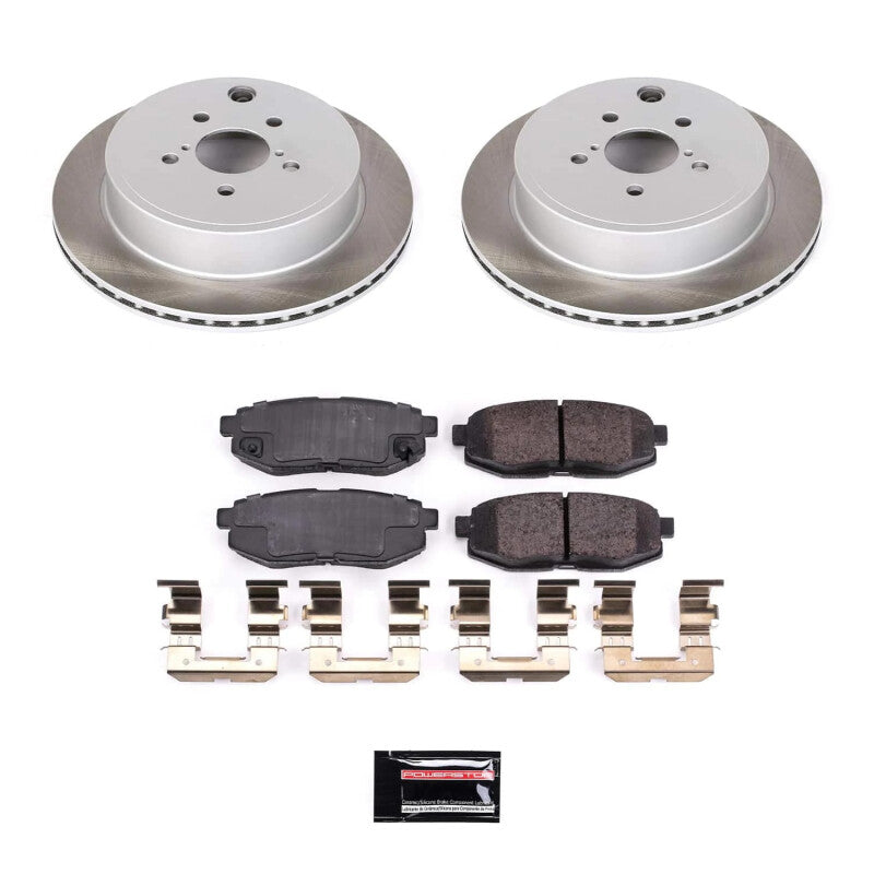 Power Stop 22-23 Toyota GR86 Rear Semi-Coated Rotor Kit PowerStop