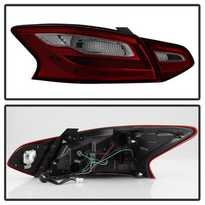xTune 16-18 Nissan Altima 4DR OEM Tail Light - Red Smoke (ALT-JH-NA16-4D-RSM) SPYDER