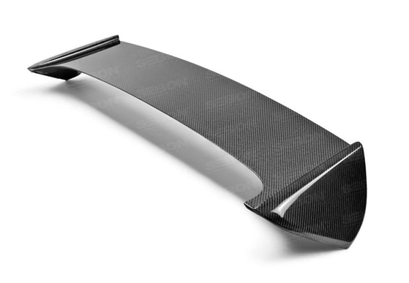 Seibon STI-style carbon fiber rear spoiler for 2008-2014 Subaru WRX/STi HB (shaved with no 3rd brake light) - RS0809SBIMP-STI-S