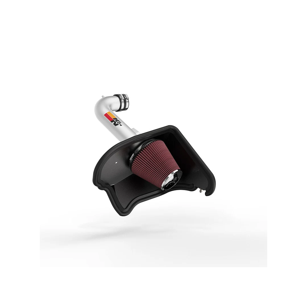 K&N 16-17 Chevy Camaro 3.6L Silver Typhoon Short Ram Intake