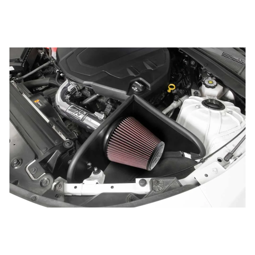 K&N 16-17 Chevy Camaro 3.6L Silver Typhoon Short Ram Intake