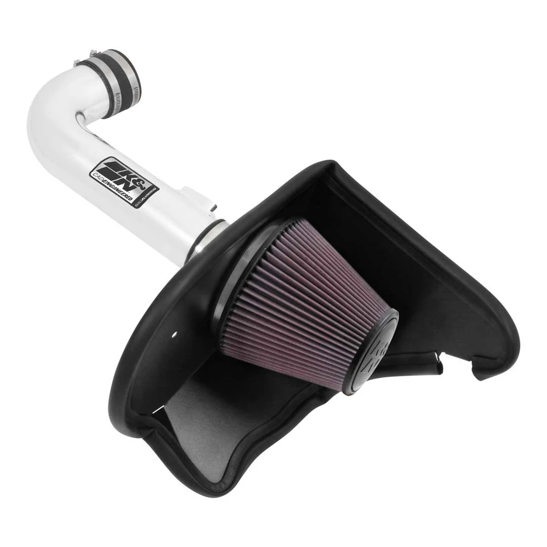 K&N 16-17 Chevy Camaro 3.6L Silver Typhoon Short Ram Intake