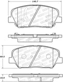 StopTech Premium Ceramic Front Brake Pads - 308.16750