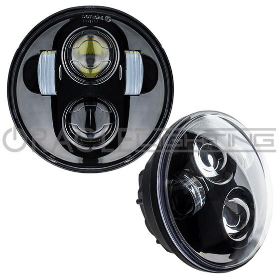 ORACLE 5.75" 40W REPLACEMENT LED HEADLIGHT 6914-504 - BLACK BEZEL