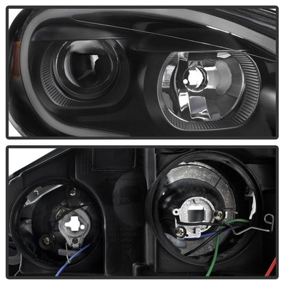 xTune 06-13 Chevrolet Impala LED Light Bar Headlights - Black (PRO-JH-CIM06-LB-BK) SPYDER