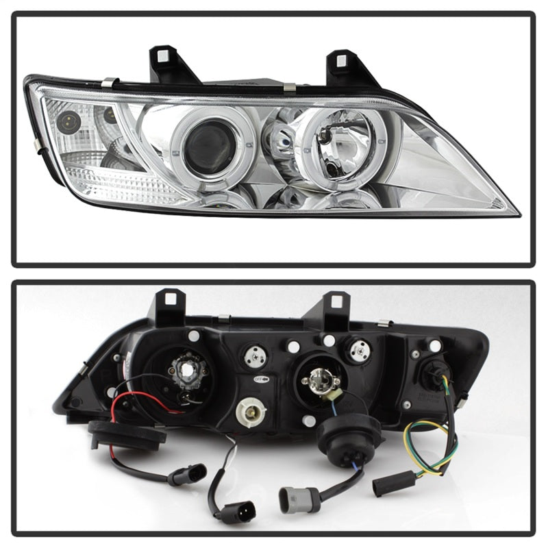 Spyder BMW Z3 96-02 Projector Headlights LED Halo Chrome High H1 Low H1 PRO-YD-BMWZ396-HL-C SPYDER