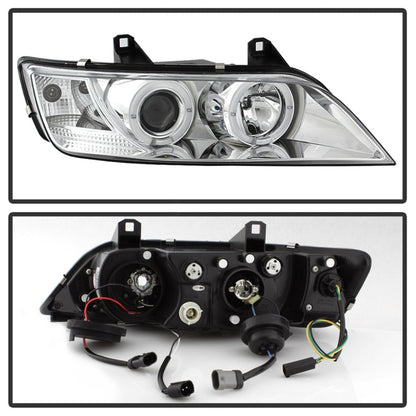 Spyder BMW Z3 96-02 Projector Headlights LED Halo Chrome High H1 Low H1 PRO-YD-BMWZ396-HL-C SPYDER