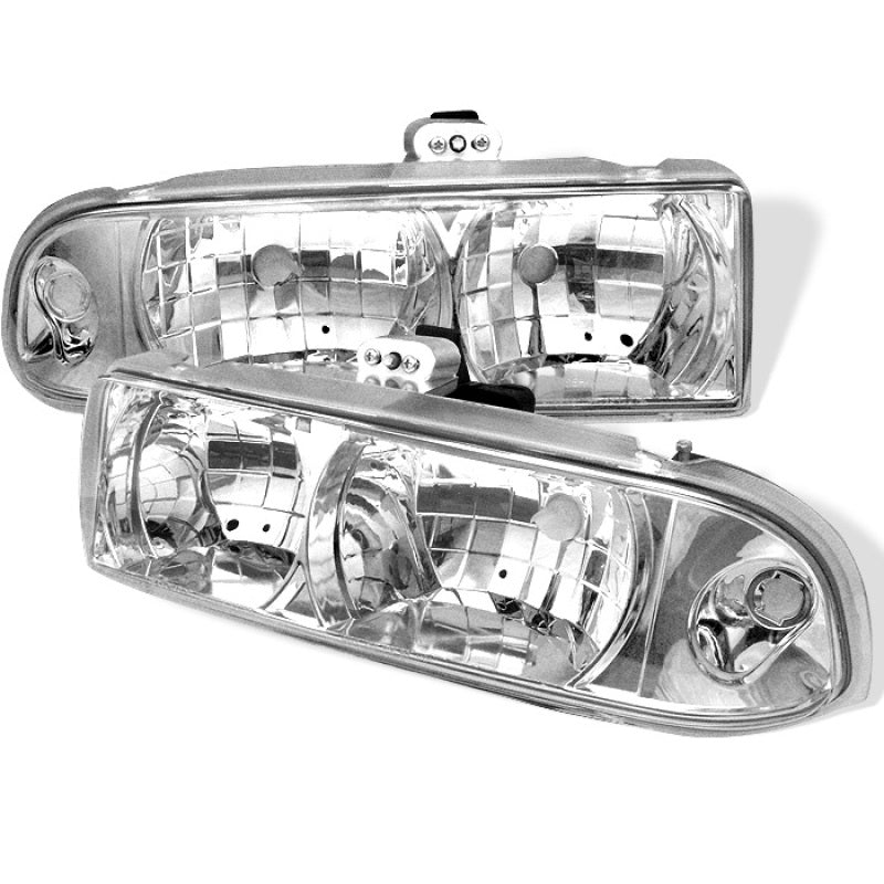 Spyder Chevy S10 98-04/Chevy Blazer 98-05 Crystal Headlights Chrome HD-YD-CS1098-C SPYDER