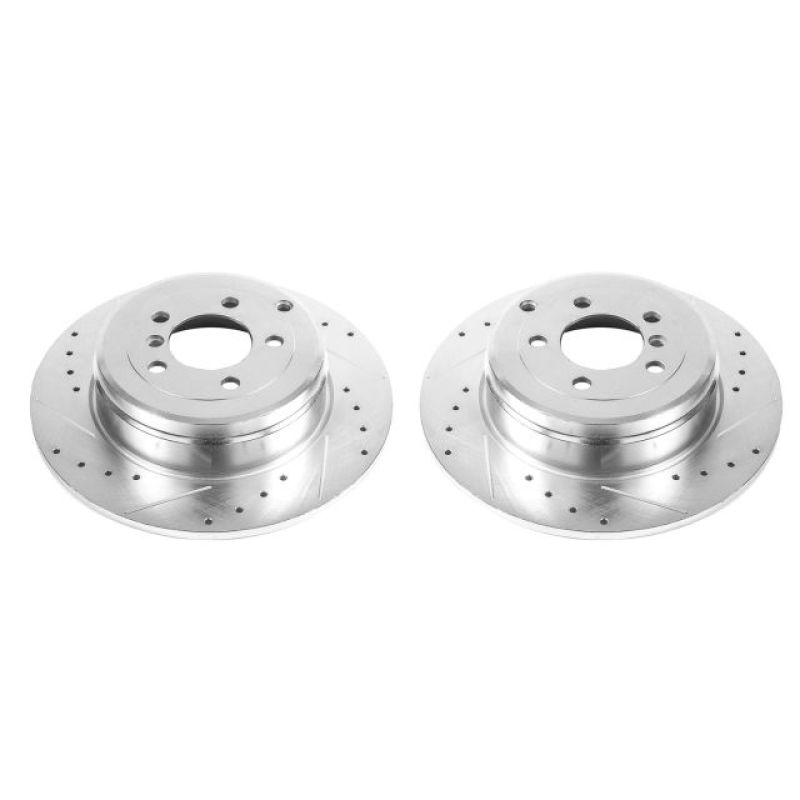 Power Stop 03-05 Land Rover Range Rover Rear Evolution Drilled & Slotted Rotors - Pair PowerStop