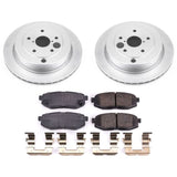 Power Stop 06-07 Subaru B9 Tribeca Rear Z17 Evolution Geomet Coated Brake Kit