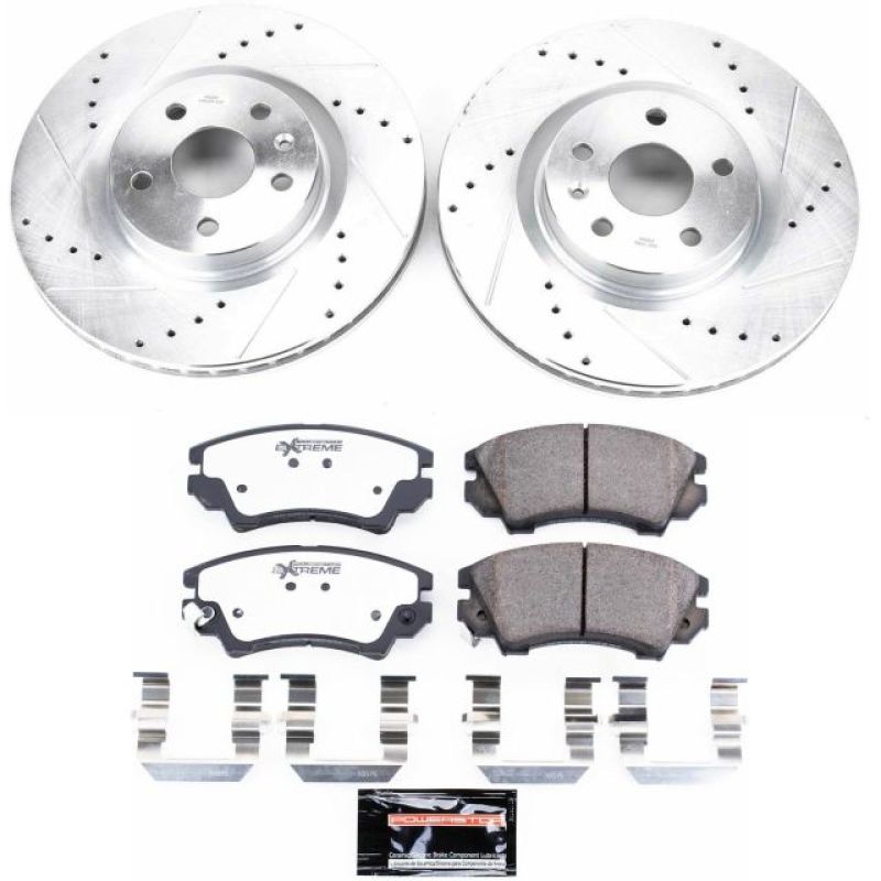 Power Stop 11-17 Chevrolet Caprice Front Z26 Street Warrior Brake Kit PowerStop