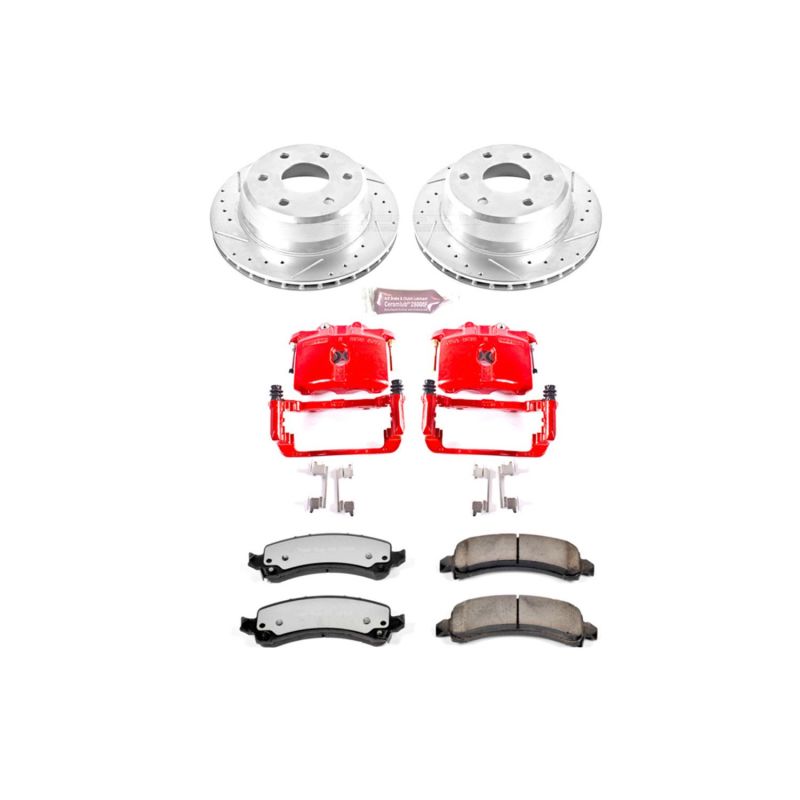 Power Stop 03-06 Cadillac Escalade Rear Z36 Truck & Tow Brake Kit w/Calipers PowerStop