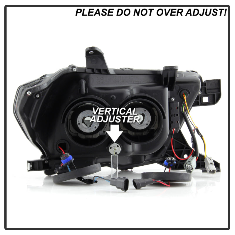 Spyder Toyota Tacoma 16-18 (TRD Model Only) Projector Headlights Black Smoke PRO-YD-TT16V1-SEQ-BSM SPYDER