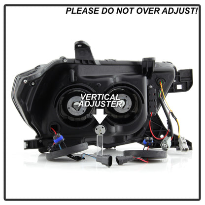 Spyder Toyota Tacoma 16-18 (TRD Model Only) Projector Headlights Black Smoke PRO-YD-TT16V1-SEQ-BSM SPYDER